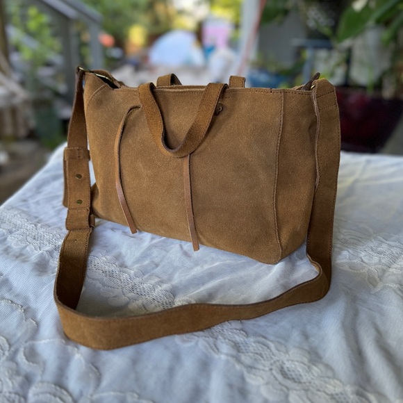 Madewell Handbags - Madewell Brown Suede Women's Bag NWT